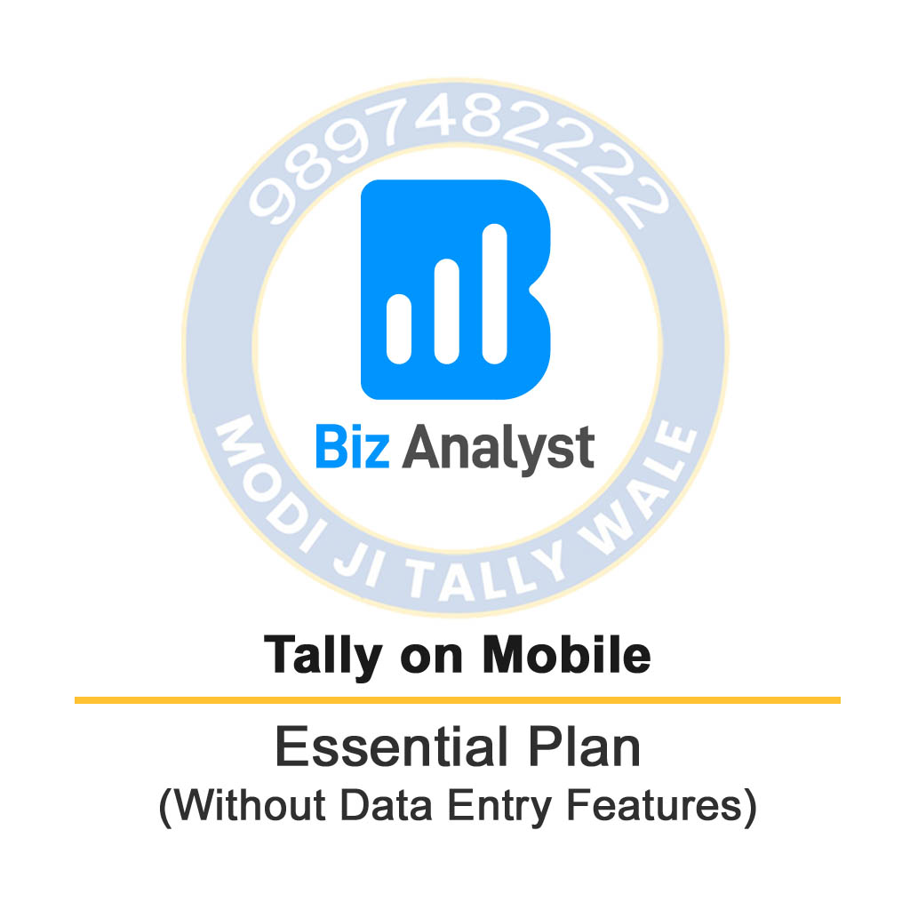 TallyPrime on Mobile Biz Analyst (Essential Plan)