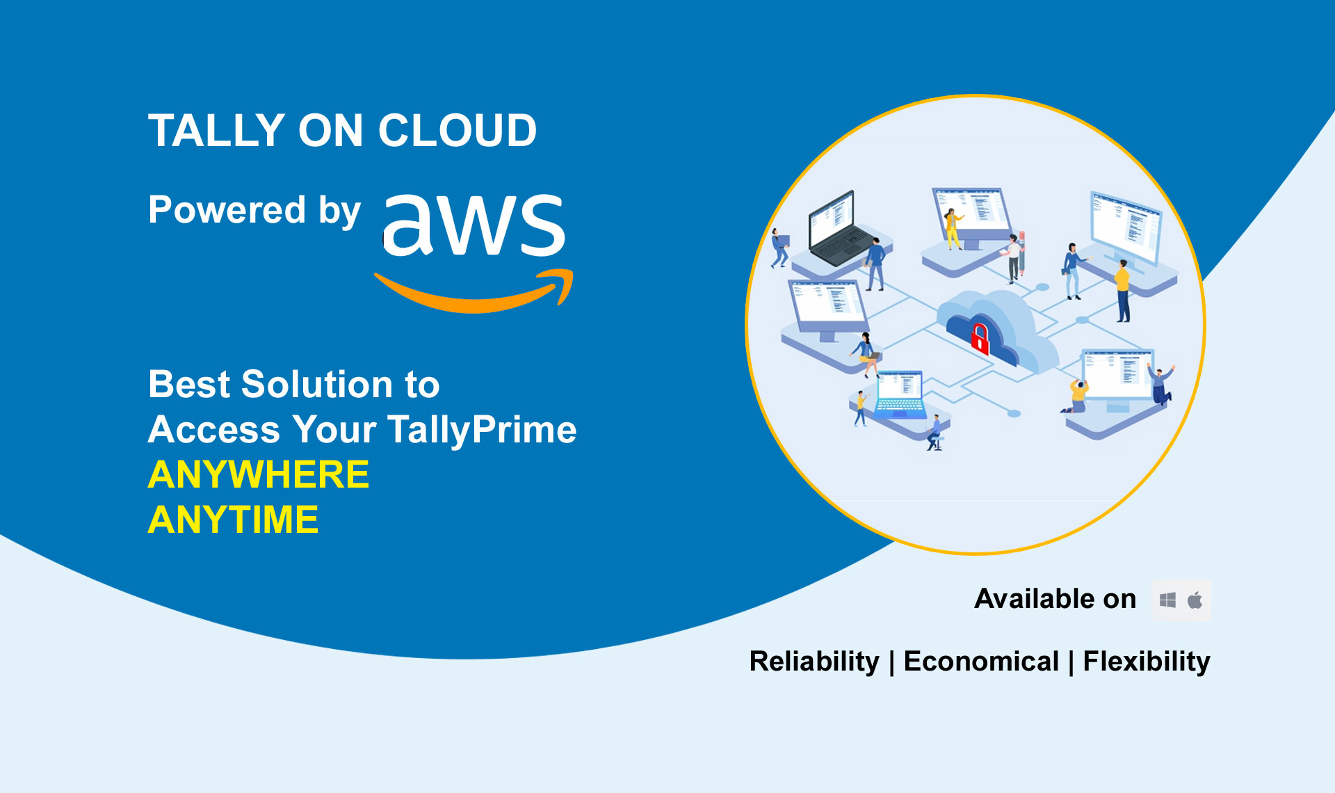 tally on cloud aws